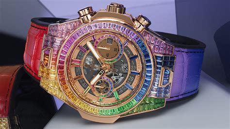 Hublot Unveils Big Bang Unico Full Baguette King Gold Rainbow